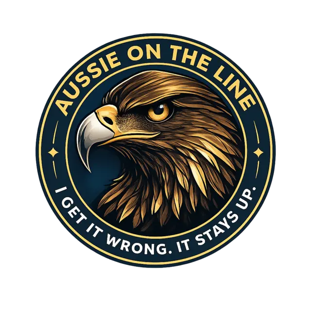 Aussie On The Line eagle seal
